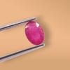 Oval geschliffener facettierter kalibrierter Edelstein Rubin, Lot rosafarbener Rubin-Edelsteine bester Qualität, lose Rubinsteine zur Schmuckherstellung.