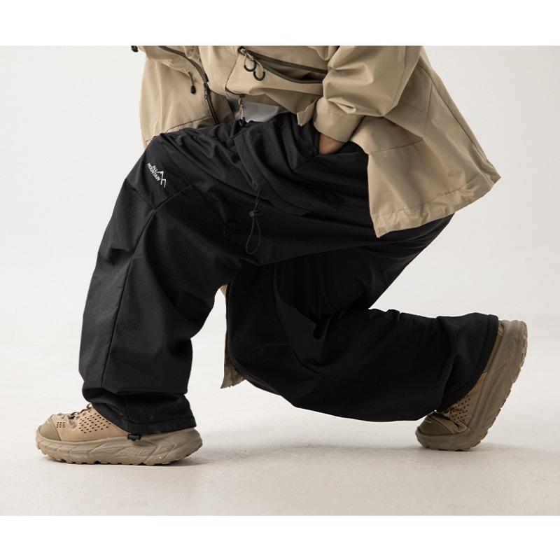 Herren Locker Fleecegefüttert Outdoor Wasserdicht Fallschirmjäger Freizeit Lange Hosen