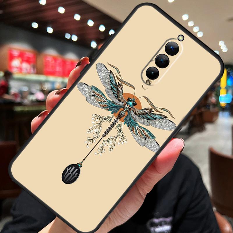 Luxury Dragonfly Case For ZTE Nubia Red Magic 10 Air 7 6S 7S Pro Red Magic 11 10 9 8 8S 9S 10S Pro Plus Cover