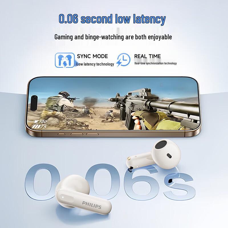 Philips TAT1220 True Wireless Bluetooth Earbuds