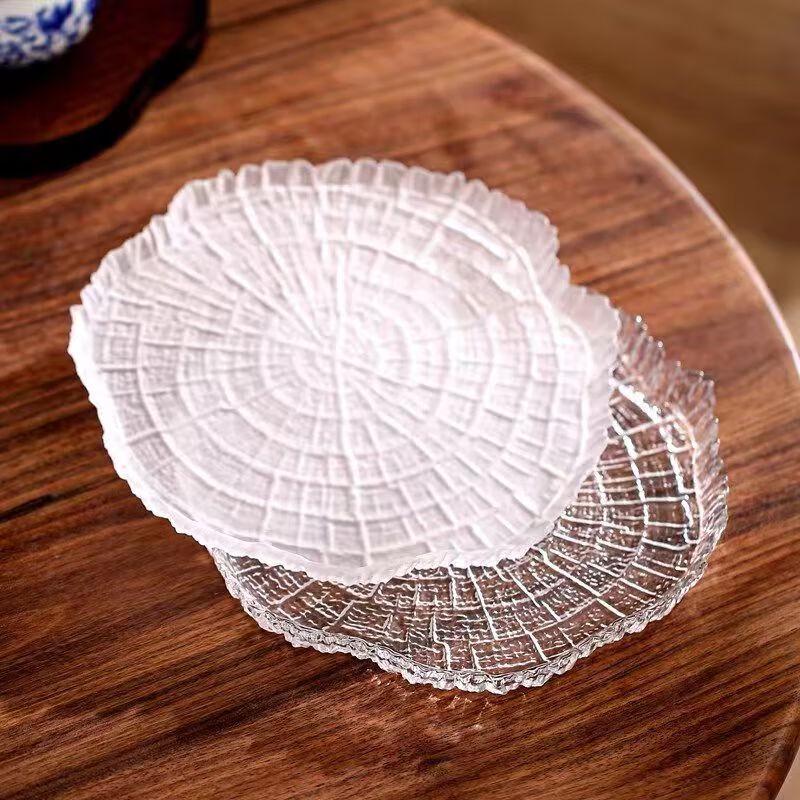 ZISIZ Annual Ring Glass Dinner Plate