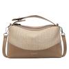 New portable pillow bag women's large-capacity beach seaside straw bag hand-woven shoulder messenger bag