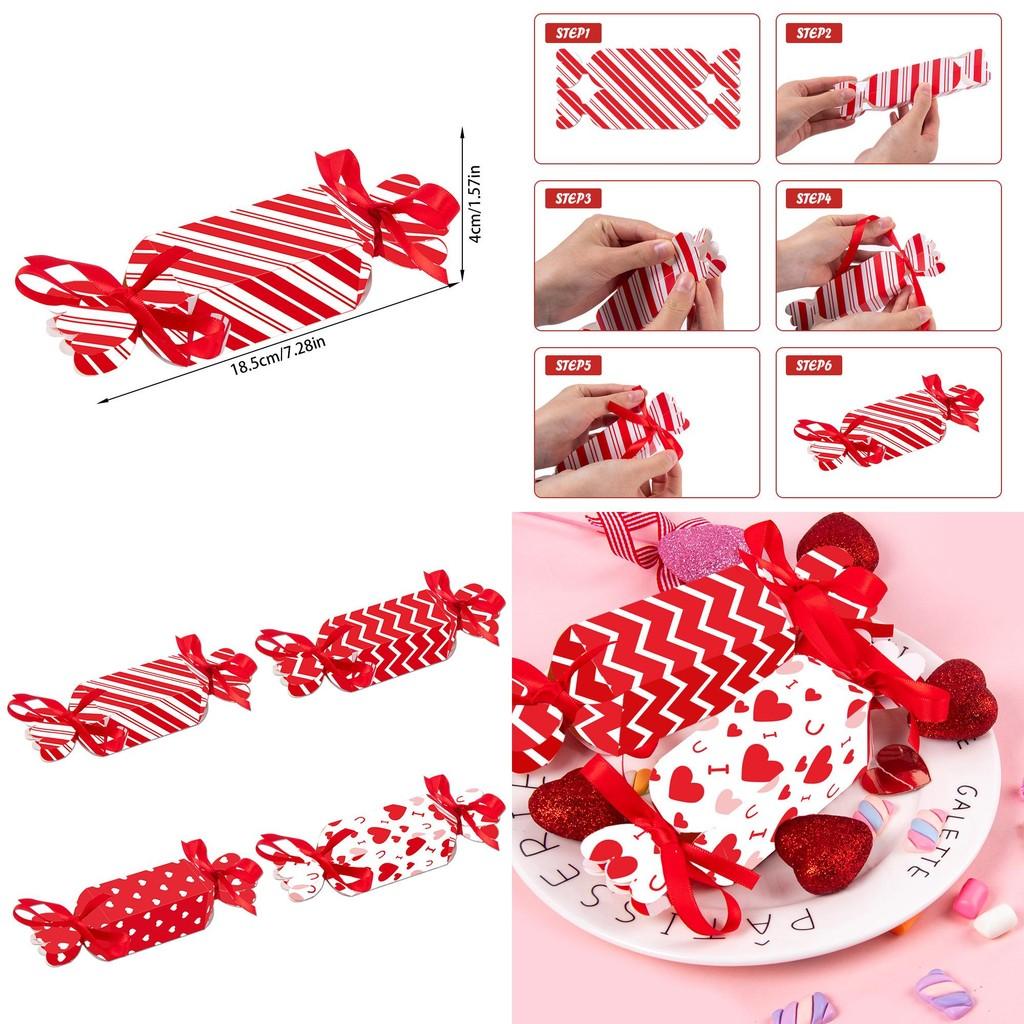 Valentines Day Candy Shape Snack Packaging Box Party Decor Set With Paper Material For Celebrations