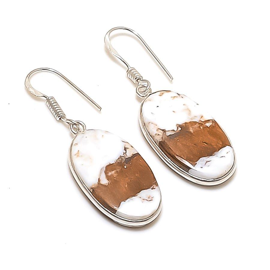 Natural Wild Horse Gemstone 925 Sterling Silver Jewelry Earring 1.77  AE-12162