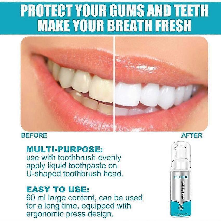 Baking Soda Teeth Whitening Mousse 1-3pcs Deep Cleaning Foam Fresh Toothpaste