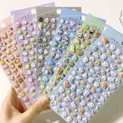 Ute 3D Stereo Student Sticker Kawaii Cartoon Spookdier Scrapbook Journal Sticker DIY Decoratie Camera Telefoon Stationery Sticker