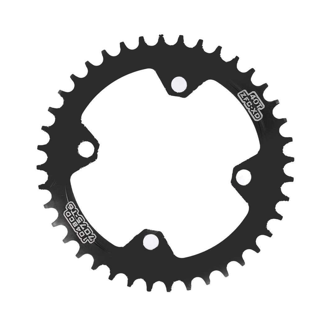 FMFXTR Bicycle Single Chainring Bike 104 BCD 40T Round Narrow Wide Chainring for Mountain BicycleBlack