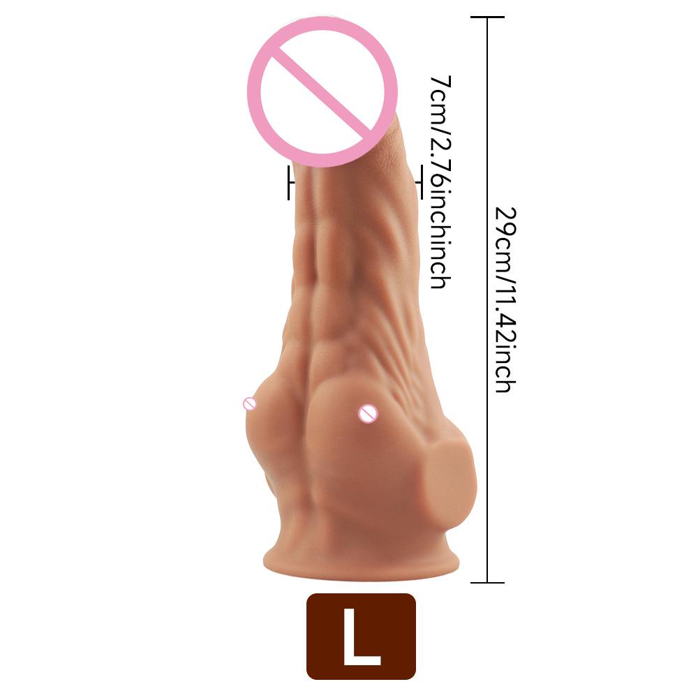 Penis Extra Realist din Silicon, Masturbatori cu Dop Vaginal și Anal pentru Femei, Jucării Sexuale pentru Adulți cu Ventuze Puternice, Jucării Sexuale 18+