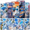 Greece In Summer Santorini Soft Case For iPhone 16 17 Air 16E 15 Plus 11 12 13 Mini 14 Pro Max Phone Cover Apple 7 8 SE Coque Fu