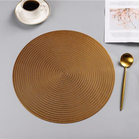 Talos 38cm Round PVC Eco-friendly Bowl Dish Placemat Heat Insulated Dinning Table Mat