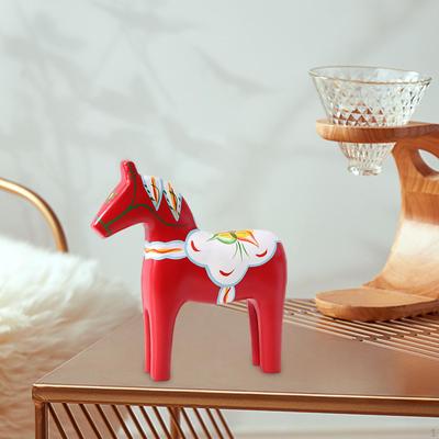 Dala Horse Figurine, Statue, Classic Color Painting, Novel Swedish Statue for