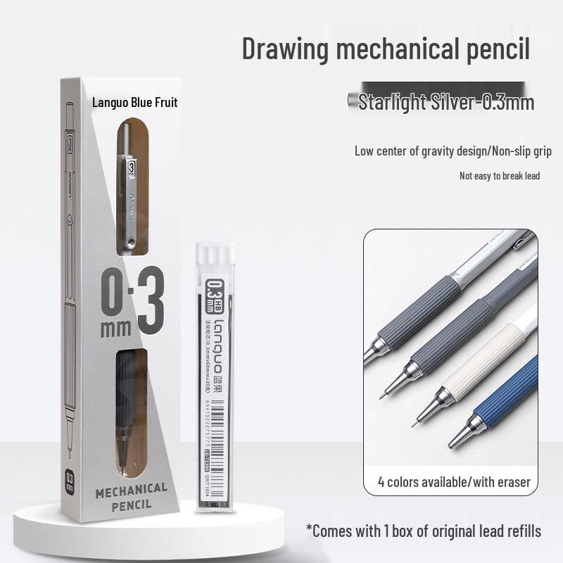 Blue Fruit Automatic Pencil Set: Candy Macaron Creative Stationery for Drafting and Drawing