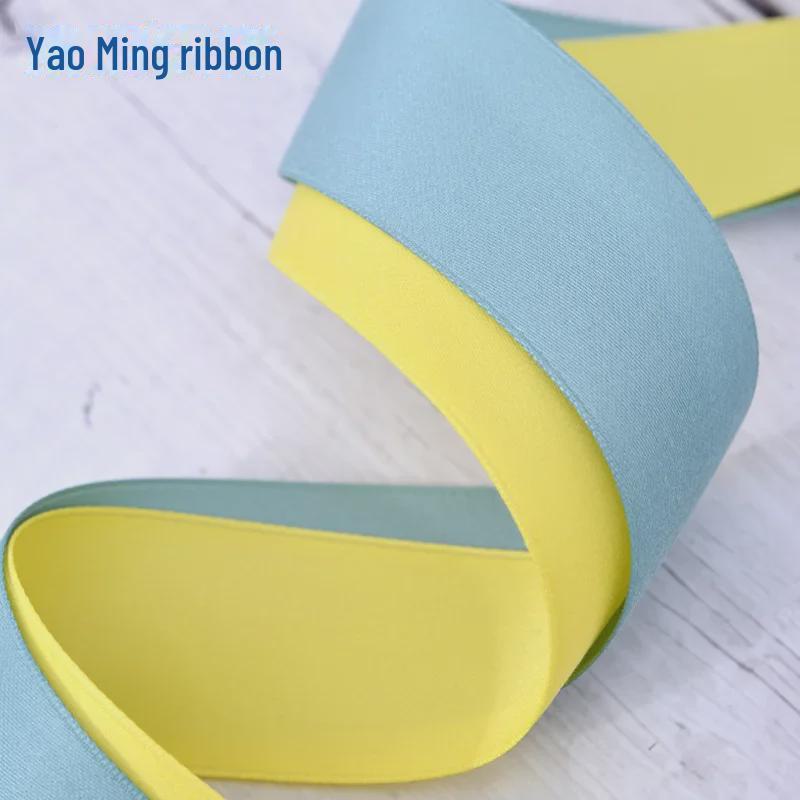 Double-Sided Matte Polyester-Cotton Ribbon, 2.5cm Wide, for Bow and Gift Packaging, Thickened Matte Finish.