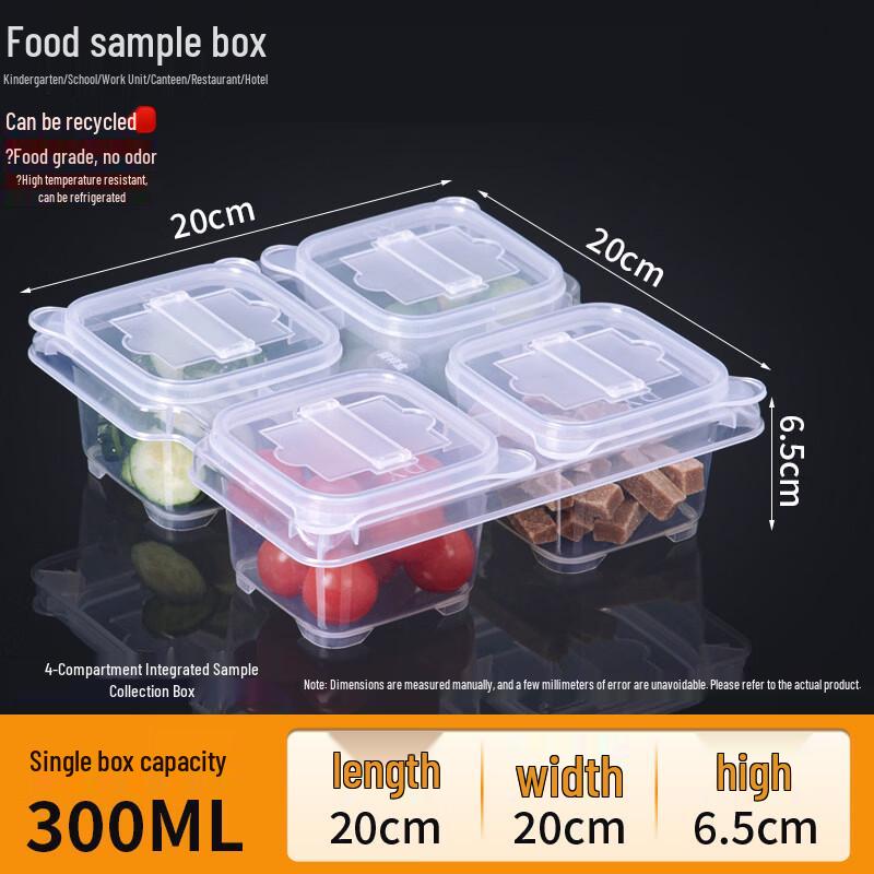 Homeglen Four-Compartment Food Sample Box
