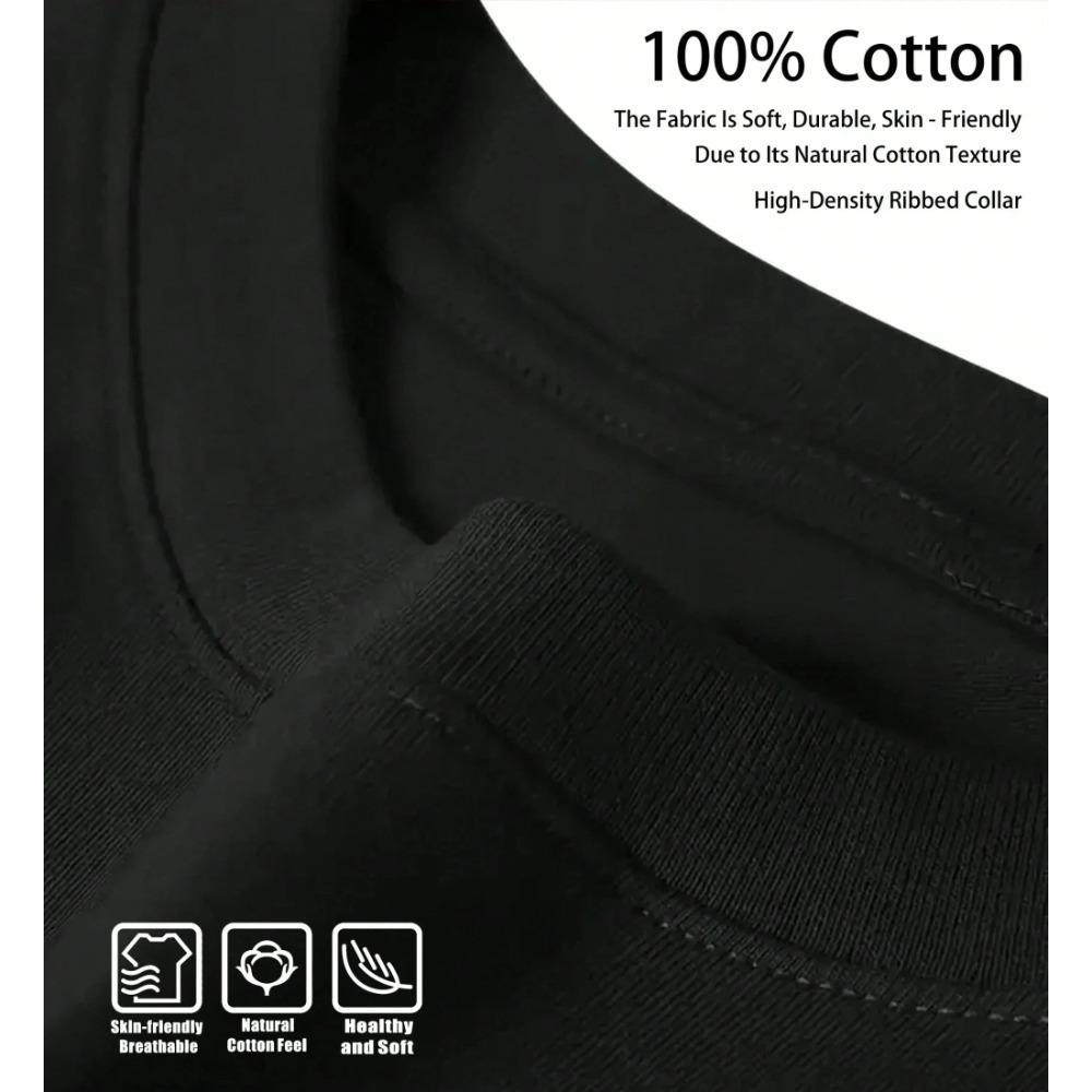 Street Trend T-Shirt Men's Summer Casual Fashion Personality Crew Neck Short Sleeve Loose and Comfortable Cotton Men's Clothing