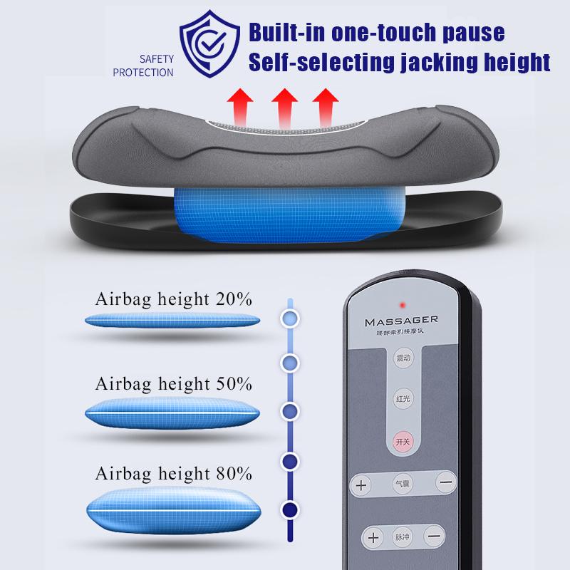 2023 Lumbar Massager For Pain Relief  Adjustable Intensity EMS Vibration Intelligent Electric Inflatable Back Posture Corrector