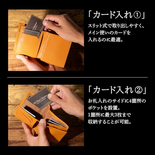 Dom Teporna Herren-Bifold-Geldbörse, Smart, Weiches Italienisches Leder, Mehrere Fächer, Kompakt, Schlank, Business, Marineblau