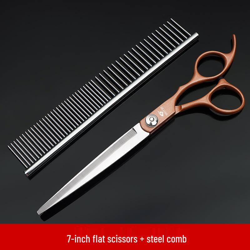 7-inch Curved Pet Grooming Scissors Set for Dogs – Popular Trimming Tools Collection