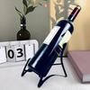 Simple Style Chair Shape Wine Rack Wrought Iron Creative Wine Bottle Holder Ornament Strong Load-Bearing Champagne Stand