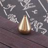 Water Drop Shape Portable Buddhism Metal Temples Sandalwood Coil Base Home Decoration Incense Base Incense Stick Holder