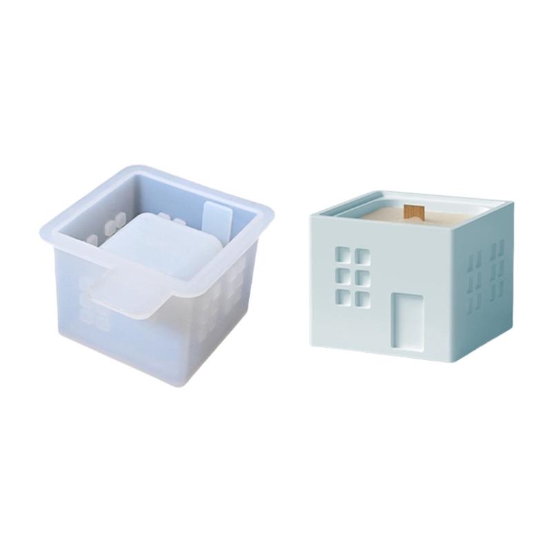 Kaminhaus Kerzenbecher Silikonformen Gipsformen Gussformen Vorratsglasformen Bastelbedarf