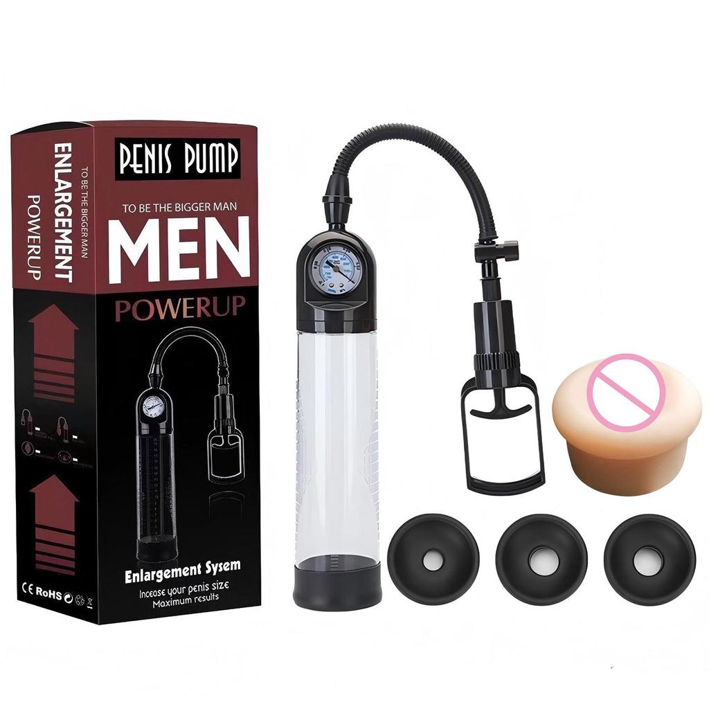 Men's Vacuum Pressure Penis Enlargement & Erection Training Device