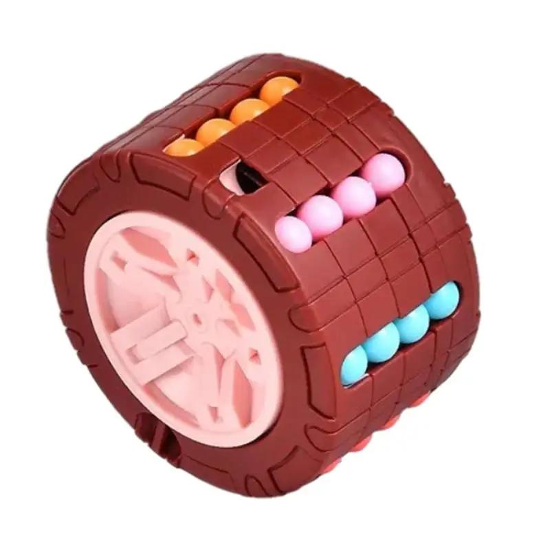 3D Cylinder Cube Toy Magic Bean Rotate Slide Games for Kids Adults Stress Relief Spin Puzzles Children Education Intelligence