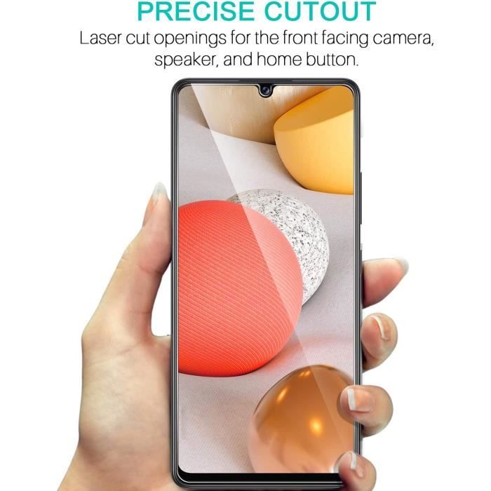 Vitre protection ecran pour Samsung Galaxy A12 Verre trempé incassable lot de [X2] Tempered Glass