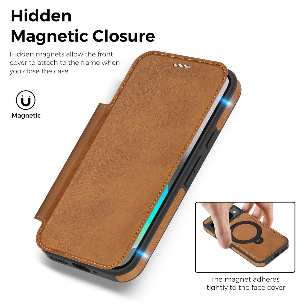 Magnetic Phone Case for Google Pixel 10 Pro XL 10A Pixel9 9A 8Pro Wireless Charging Card Slot Rotating Bracket Leather Cover