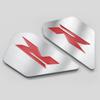 WOOGA Stainless Steel Frame Filler Side Cover Trim Type R Emblem For Honda CBR 650R CB650R 2019-2025 (Red)