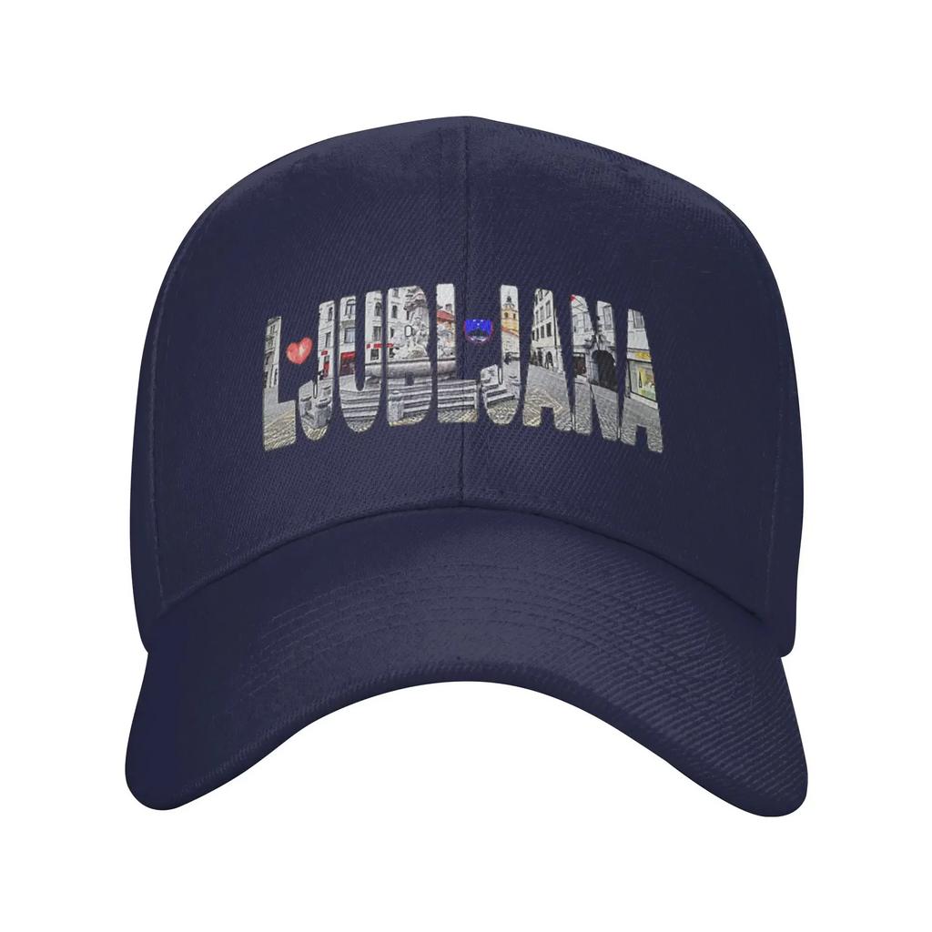 Unisex Baseball Hats Ljublijana Robbov Vodnjak Fountain Mestni Trg Plaza Streetwear Summer Sports Baseball Caps Casquette