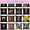 Față de pernă decorativă din bumbac și in Nightmare Before Christmas Husa perna canapea Decor casă