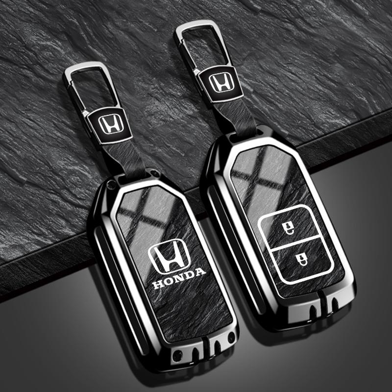 Intelligent Car Key Case Full Tup Cover Shell For Honda Accord Civic Jade HR-V CR-V HRV Crider Odyssey Zinc Alloy Accessorie New TV7