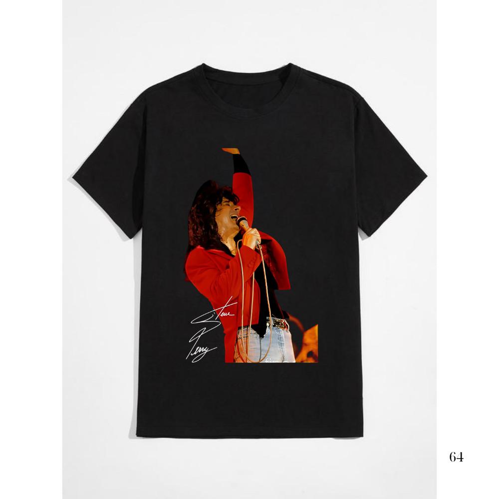 Steve Perry Live in Concert Signature T-Shirt Classic Black Graphic Tee Unisex S Unisex T-Shirt S