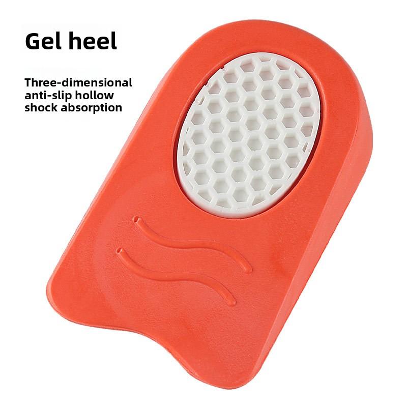 GEL Heightening Half Pad for Men and Women Thickened Invisible Inner Heightening Insole Soft Sports Non-slip Shock Absorption Heel Half Size Pad