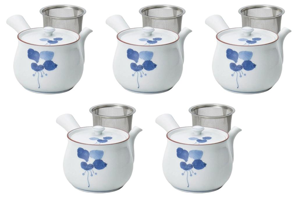 Set of 5 Large Teapots with Handles Arita Ware Teapots Arita Ware Setomonohonpo U-shaped [12×10.5cm 650cc]