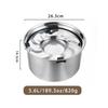 304 Stainless Steel Anti-Slip Floating Pet Bowl – Spill-Proof Food & Water Feeder with Heavy Duty Design for Dogs