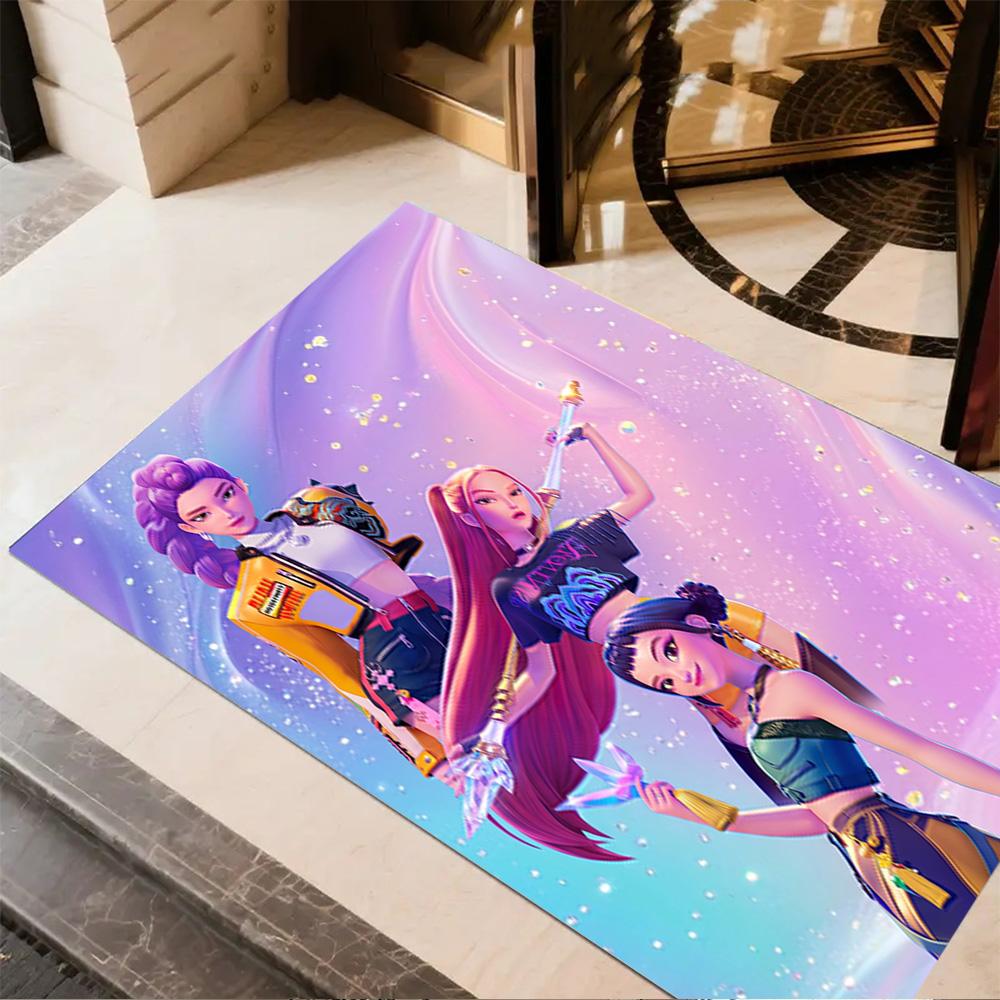 Dance Party Celebration Floor Rug Office Rug Perfect for Foyer Entryway Dining Room Outdoor Antislip Carpet Anime Office Decor Birthday/Christmas Gift