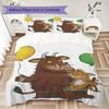 The Gruffalo Pattern Bedding,Quilt Set Quilt Cover Pillowcase Home Birthday Gift(1 * Duvet Cover + 2 * Pillowcase, Without Core)_lx