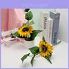 Sunflower Artificial Plant With Rain Flower Stones For Home Decor And Wedding Centerpieces