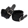 Sexy Adjustable Pu Leather Plush Handcuff Ankle Cuff Restraints Bondage Sex Toys