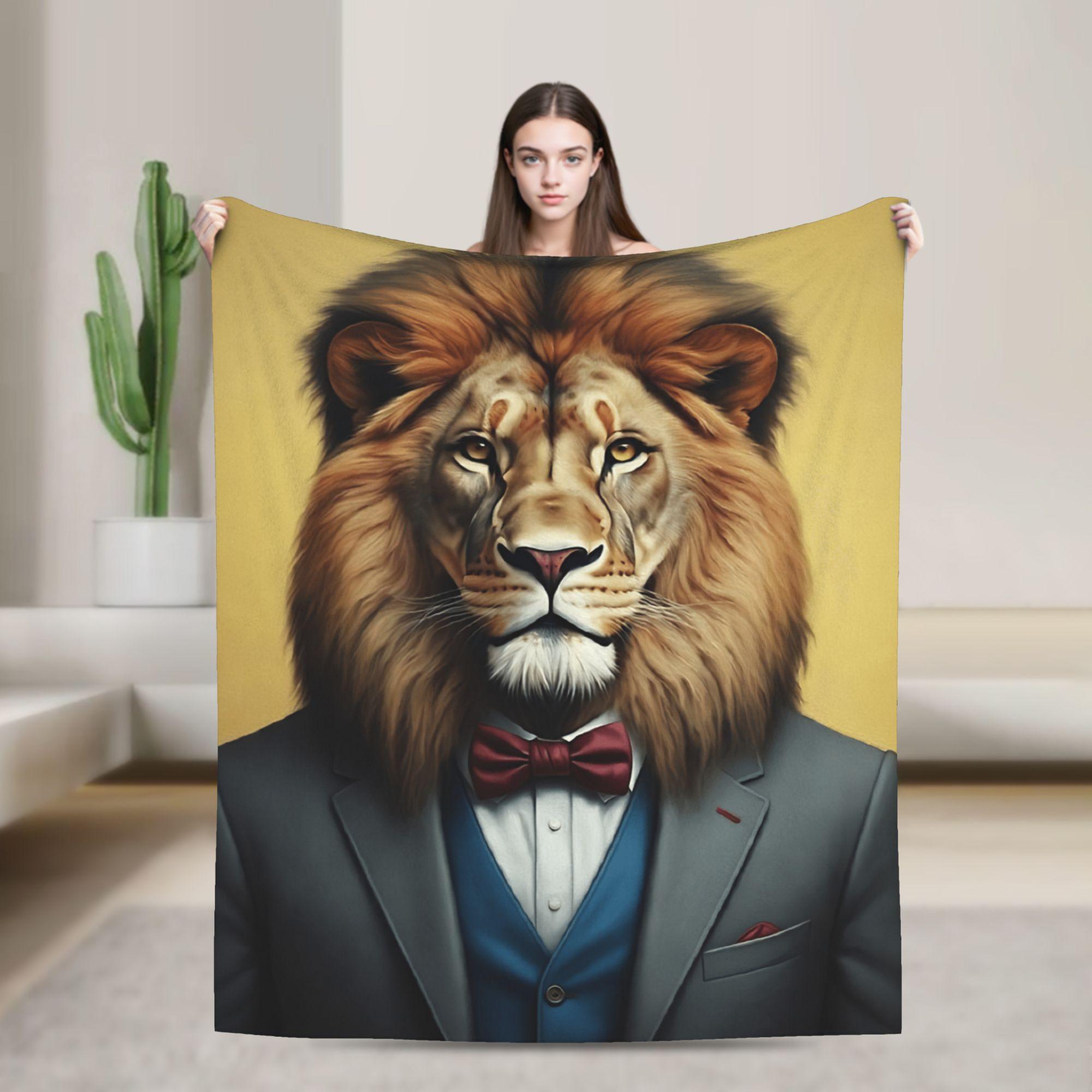 

The Dapper Animals Blanket Quality Warm Soft Throw Blanket Autumn Girls Boys Couch Chair Fluffy Bedspread 75x90cm