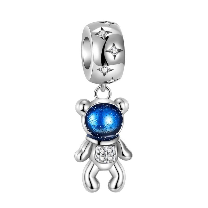 Animal Charms Copper Bear Rabbit Dog Panda Elephant Pig Kapibala Beads Pendants Fit Bracelet Diy Fine Jewelry Gift