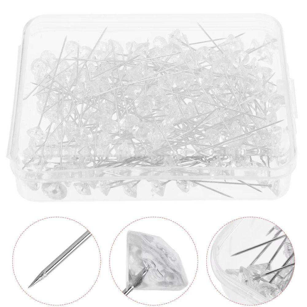 100/200/300 Stück DIY Gerade Stecknadeln Glänzende Korsagenstecknadeln Stecknadeln für Brautsträuße Blumensträuße