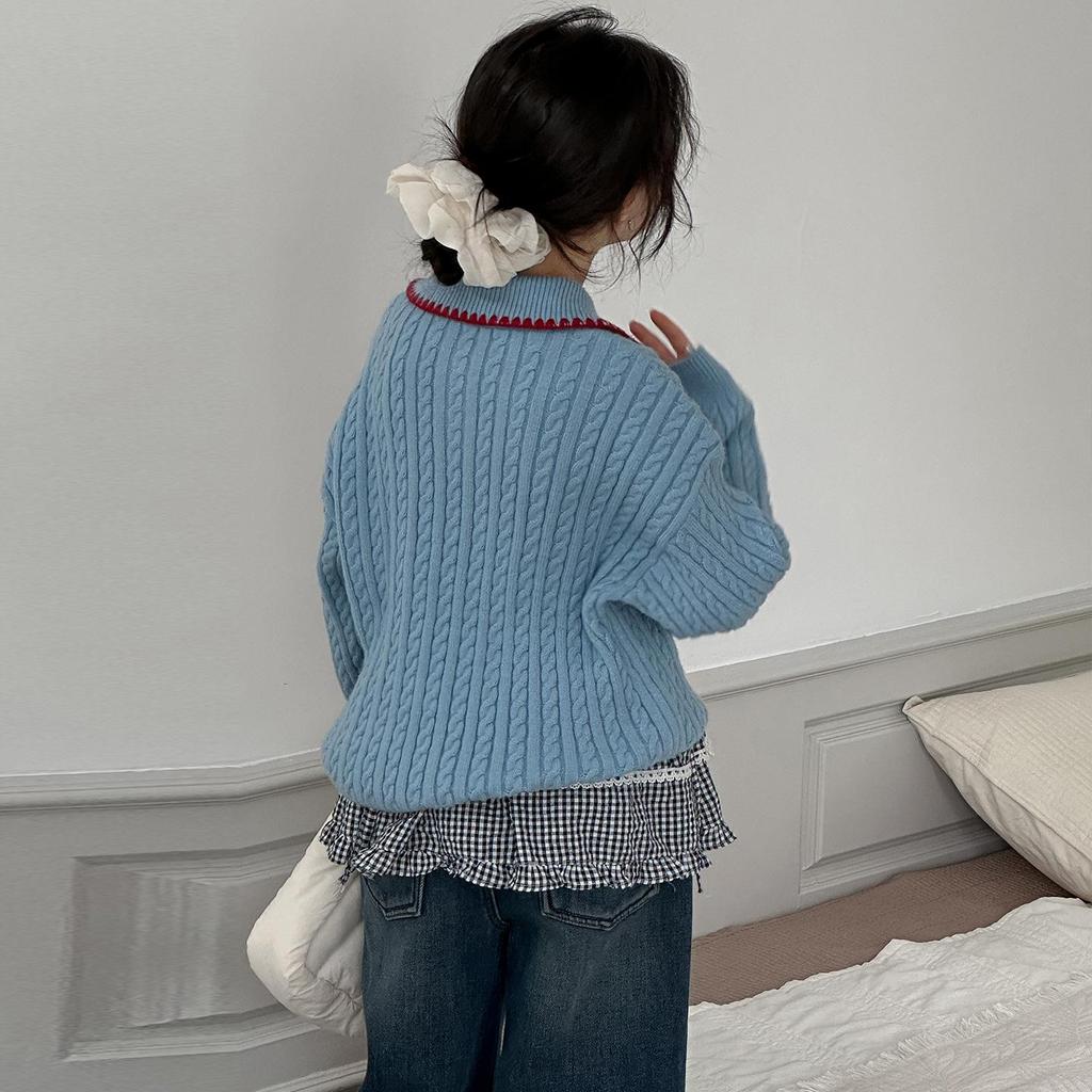 Mädchen 2025 Fleecegefüttertes Pullover- & Jeans-Set - Stilvolles Herbst-/Winter-Outfit für große Kinder