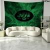 New york jets Logo Wall Tapestry Aesthetic Wall Hanging Printed Fabric Blanket Decorative Tapestries for Bedroom Living Room Home Decor