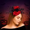 Elegant Halloween Hairpin Fashion Mesh Headpiece Creative Rose Hairpin  Dress Up Event