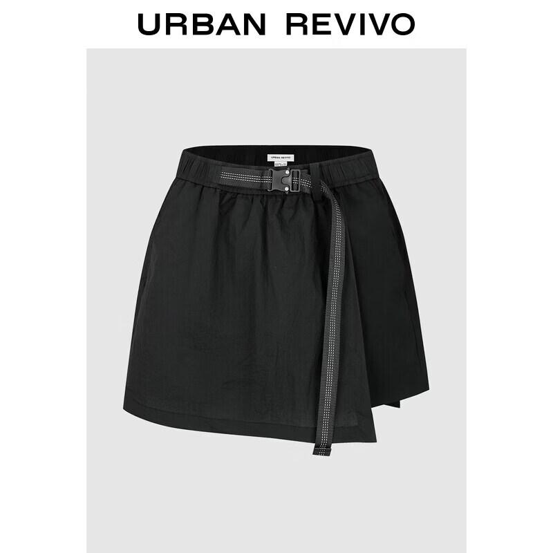 UR2026 Women's Sporty Elastic Waist Wrap Skirt