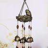 Wind Chimes with Bird Mother and Baby Birds Hanging Decoration Outdoor Garden Home Decor