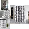Elegant Mosaic Design Bathroom Curtain With Waterproof Polyester Fabric For Modern Homes